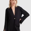 Belle & Bloom Sheer Genius Lightweight Blazer - Black Sale