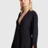 Belle & Bloom Sheer Genius Lightweight Blazer - Black Sale