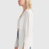 Belle & Bloom Sheer Genius Lightweight Blazer - White Online