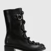 Belle & Bloom Shibuya Laced Boot - Black New