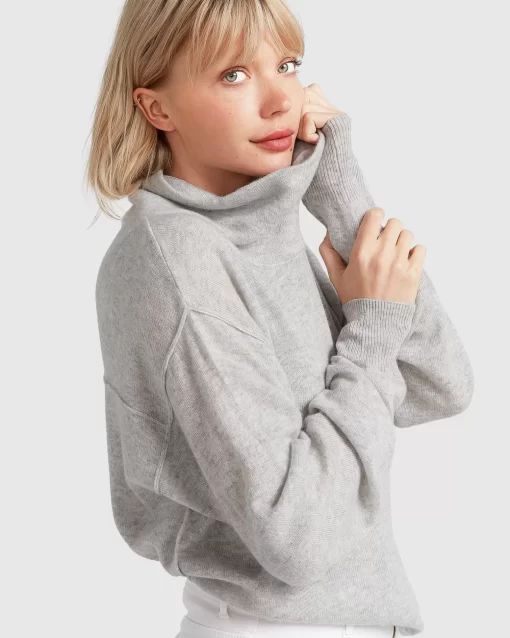 Belle & Bloom Simple Pleasures Cashmere Knit - Grey Discount