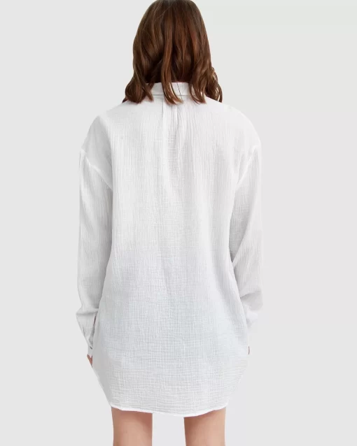 Belle & Bloom South Coast Oversized Shirt - White Fashion