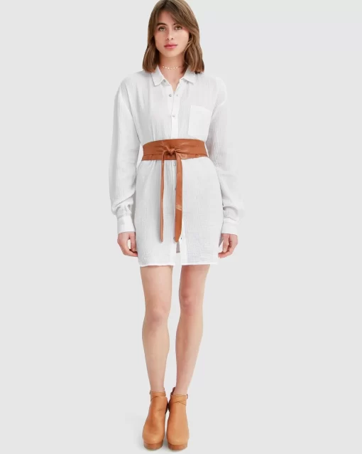 Belle & Bloom South Coast Oversized Shirt - White Fashion