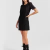 Belle & Bloom Star Child Textured Mini Dress - Black Online