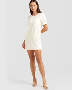 Belle & Bloom Star Child Textured Mini Dress - Off-White Store