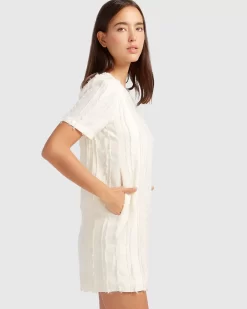 Belle & Bloom Star Child Textured Mini Dress - Off-White Store