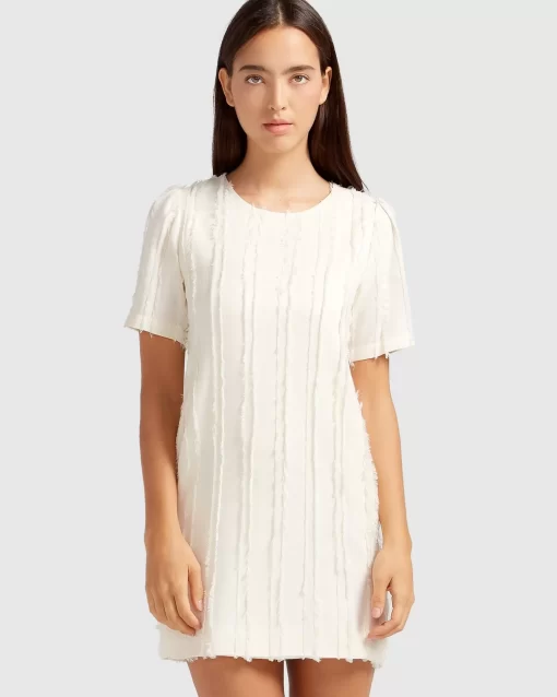 Belle & Bloom Star Child Textured Mini Dress - Off-White Store