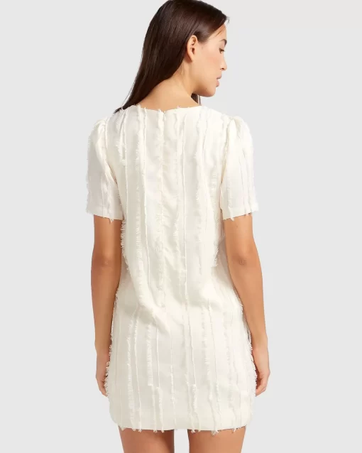 Belle & Bloom Star Child Textured Mini Dress - Off-White Store