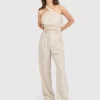 Belle & Bloom State Of Play Wide Leg Pant - Sand Online