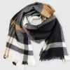 Belle & Bloom Staten Island Plaid Scarf - Navy Cheap