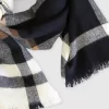 Belle & Bloom Staten Island Plaid Scarf - Navy Cheap