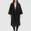 Belle & Bloom Stay Wild Oversized Wool Coat - Black Fashion