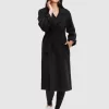 Belle & Bloom Stay Wild Oversized Wool Coat - Black Cheap