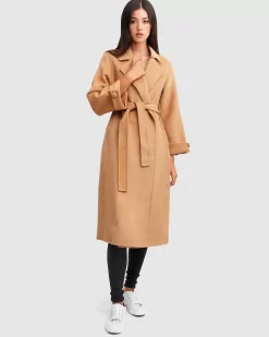 Belle & Bloom Stay Wild Oversized Wool Coat - Camel Sale