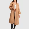 Belle & Bloom Stay Wild Oversized Wool Coat - Camel Sale