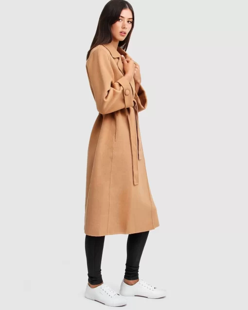 Belle & Bloom Stay Wild Oversized Wool Coat - Camel Sale