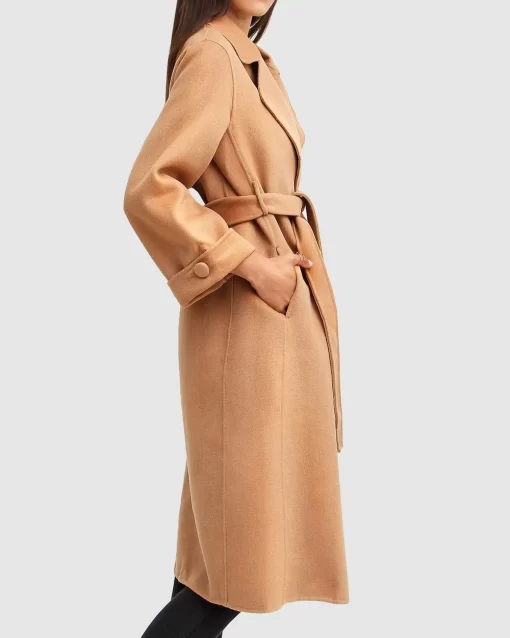 Belle & Bloom Stay Wild Oversized Wool Coat - Camel Sale