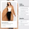 Belle & Bloom Stay Wild Oversized Wool Coat - Camel Sale