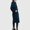 Belle & Bloom Stay Wild Oversized Wool Coat - Dark Teal Fashion