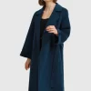 Belle & Bloom Stay Wild Oversized Wool Coat - Dark Teal Fashion