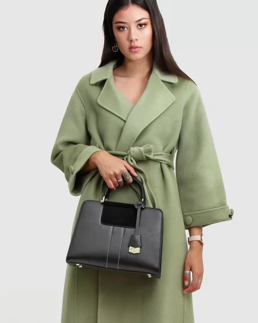 Belle & Bloom Stay Wild Oversized Wool Coat - Grass Discount