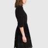 Belle & Bloom Sweet Talk Eyelet Mini Dress - Black Online