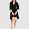 Belle & Bloom Sweet Talk Eyelet Mini Dress - Black Online