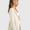 Belle & Bloom Synergy Wrap Blazer - Natural Clearance