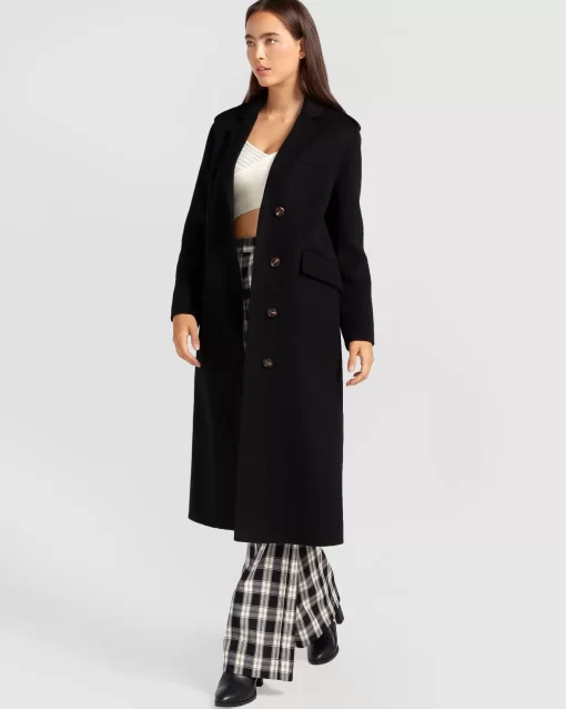 Belle & Bloom Tainted Love Longline Coat - Black Fashion