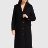 Belle & Bloom Tainted Love Longline Coat - Black Fashion