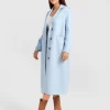 Belle & Bloom Tainted Love Longline Coat - Sky Blue Hot