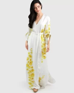 Belle & Bloom The Botanist Maxi Dress - Yellow Floral New