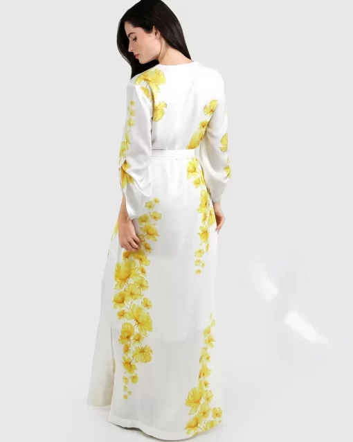 Belle & Bloom The Botanist Maxi Dress - Yellow Floral Outlet