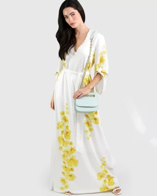 Belle & Bloom The Botanist Maxi Dress - Yellow Floral Outlet