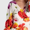 Belle & Bloom The Dancer Longsleeve Mini Wrap Dress - Wild Poppies Best Sale