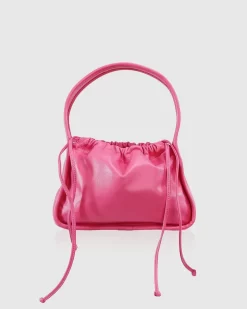 Belle & Bloom Thing Called Love Leather Handbag - Hot Pink Final Sale Sale