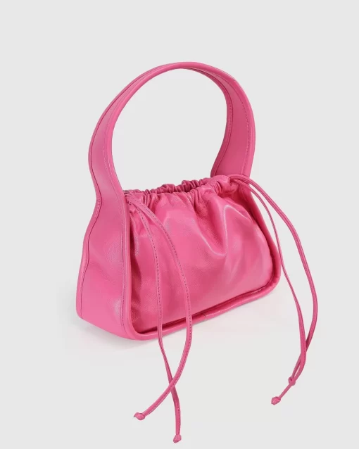 Belle & Bloom Thing Called Love Leather Handbag - Hot Pink Final Sale Clearance