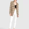 Belle & Bloom Too Cool For Work Plaid Blazer - Camel Best