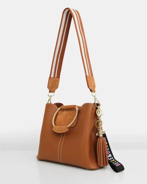 Belle & Bloom Twilight Leather Cross-Body Bag - Brown Online