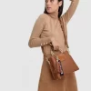 Belle & Bloom Twilight Leather Cross-Body Bag - Brown Online