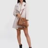 Belle & Bloom Twilight Leather Cross-Body Bag - Brown Online