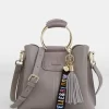 Belle & Bloom Twilight Leather Cross-Body Bag - Grey Online