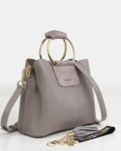 Belle & Bloom Twilight Leather Cross-Body Bag - Grey Online