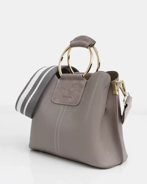 Belle & Bloom Twilight Leather Cross-Body Bag - Grey Online