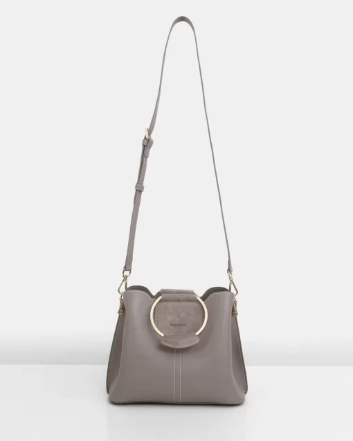 Belle & Bloom Twilight Leather Cross-Body Bag - Grey Online