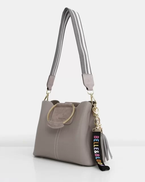 Belle & Bloom Twilight Leather Cross-Body Bag - Grey Online