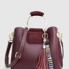 Belle & Bloom Twilight Leather Cross-Body Bag - Merlot Outlet