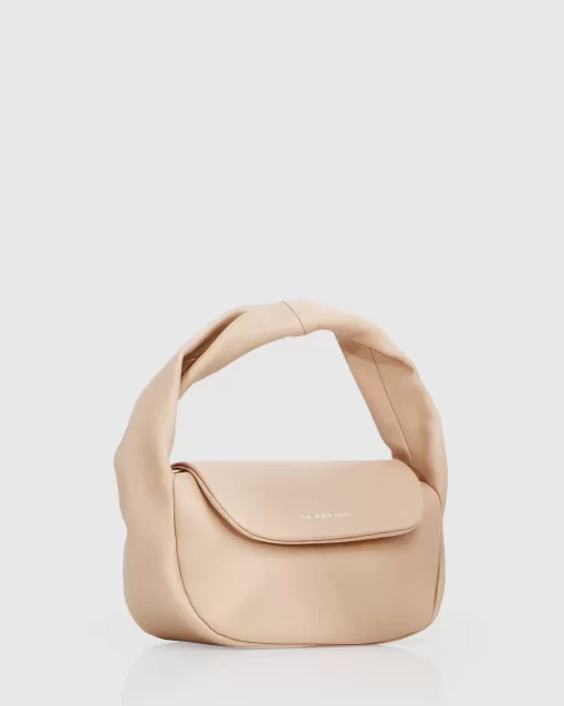 Belle & Bloom Twisted Hearts Clutch - Latte Flash Sale