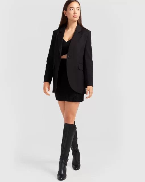 Belle & Bloom Unchained Heart Blazer - Black Sale