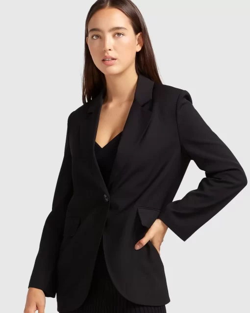 Belle & Bloom Unchained Heart Blazer - Black Flash Sale